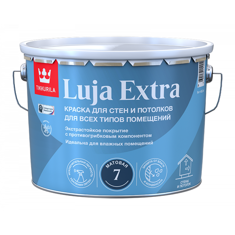 Краска экстра-стойкая LUJA EXTRA A мат 9л (1)