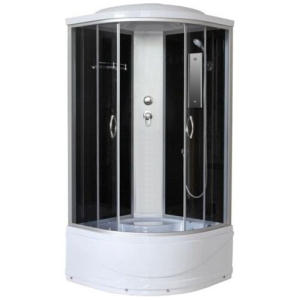 Душевая кабина ERLIT™ ER3508ТР-C4 (800*800*2150) глубокий поддон, черная стекл. задняя стенка(__)