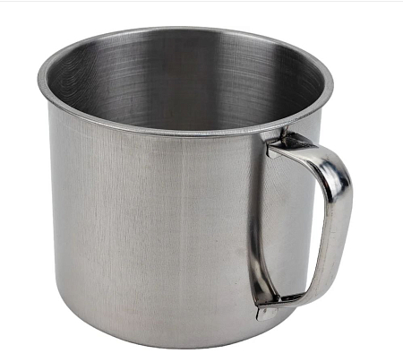 Кружка металлическая s-JD 400мл d=9см h=8см нерж.сталь арт.MASP8117 																				