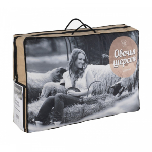 Одеяло Овечья шерсть 172х205 ВС хлопок/пэ(Ивш)