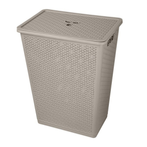 Корзина д/белья 35,0л 399*272*460мм "Wenge" Серый (12)