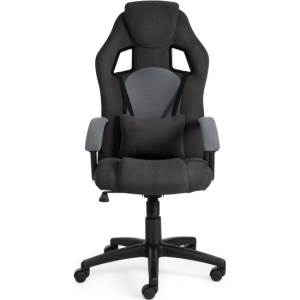 Кресло DRIVER [кожзам, черный/серый, 36-6/TW-12]