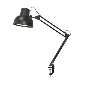 Светильник настольный Бета Е27, 60Вт, 220В, бел/черный/серебро (_5_)