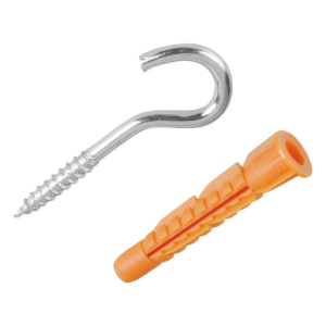 Шуруп-полукольцо 8х80 с унив. дюбелем 12,0х71 (2 шт) - пакет (10)