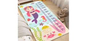 Ковер 80*160 см русалка с ростомером