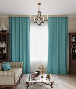 портьера Кардиф 180*280 бирюзовый ГП