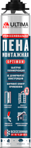 Пена монтажная всесезонная профессиональная ULTIMA PRO OPTIMUM  700 мл (12)