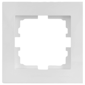 Матовое серебро рамка 1-ая горизонтальная б/вст матовое 742-4300-146 VESNA  (20)