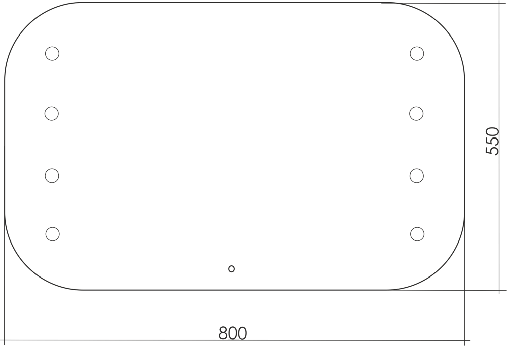 Зеркало TONY 800х550_схема