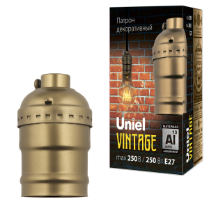 Патрон декоративный, серия «Vintage» DLC-V-H01/E27 BRONZE (60)