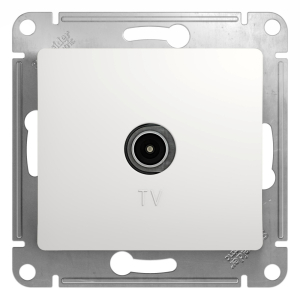 Розетка Белый коннектора TV антены  Glossa (10)