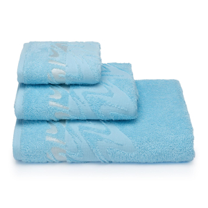 Полотенце махровое 70*130 см 390гр/м2 100 % хлопок цв. 14-4311, голуб