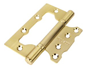 Петля без врезки 100*75*2,5, SG мат. золото (пакет - 1 шт.) (50/100)