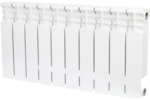Радиатор биметаллический STOUT Space 500 10 секций боковое подключение RAL9016 (Вт 183)(_1_)