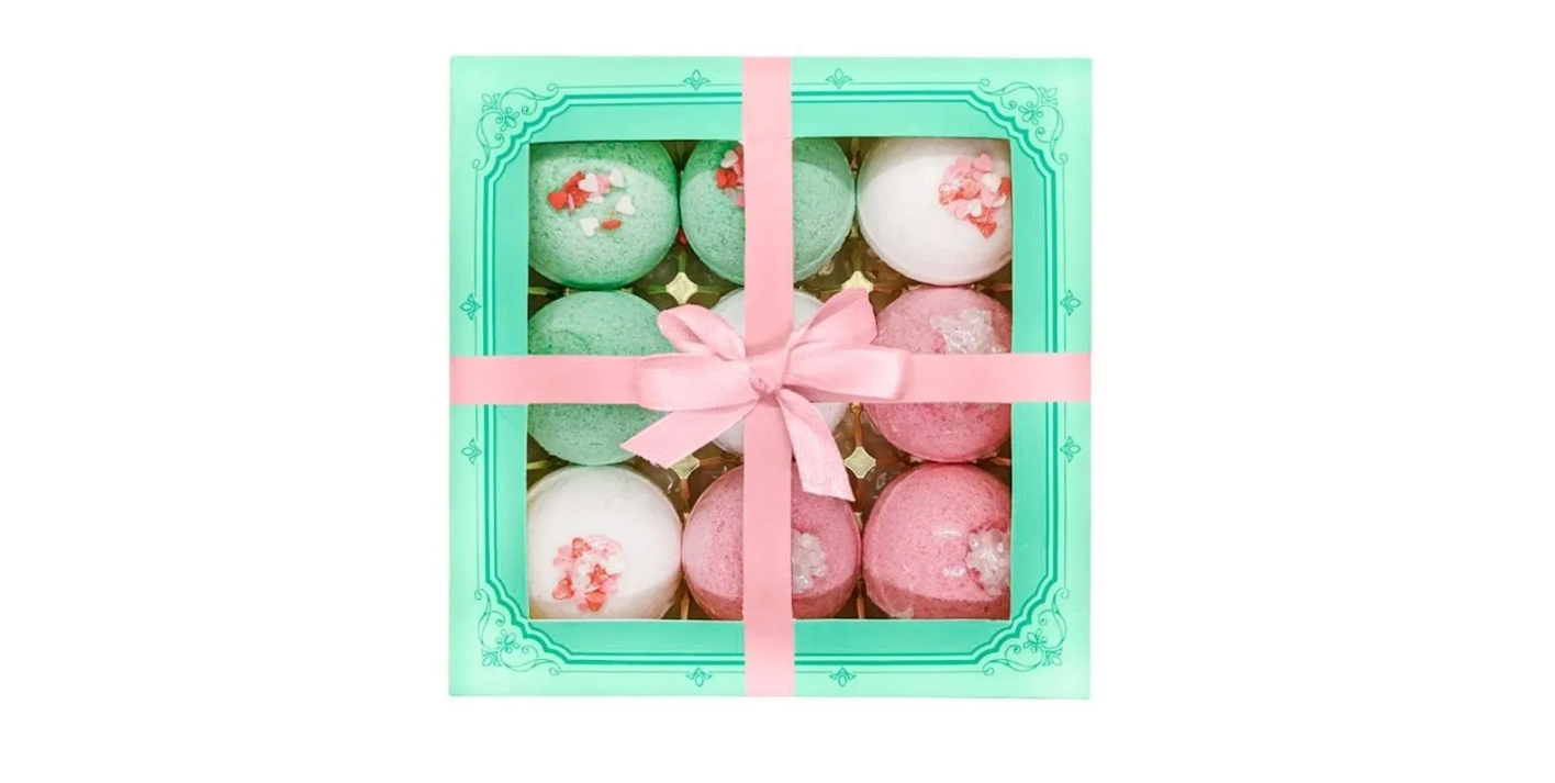 Набор бурлящих шаров Candy bath bar "Merci Beaucoup" 9*40 г Лаборатория Катрин