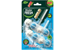 Блок подвесной для унитаза Master FRESH GOLDDUO EFFECT 5в1 МОРСКОЙ, 2шт (24)