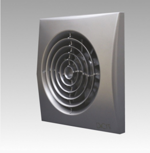 Вентилятор накладной AURA D100 обр.клапан Dark gray metal DICITI (10)