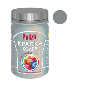 Краска-колер акриловая "Palizh" 0,25кг, темное серебро (12)