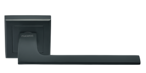 Ручка дверная RAP 21-S BL, квадр накл, черный (20)