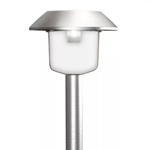 Светильник садовый на солнечной батарее, нержавеющая сталь, пластик, 8х8х70 см Smartbuy (24)