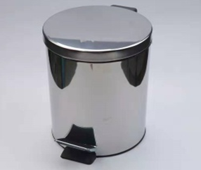 Ведро д/мусора  серебро, металл, 22,5*33 см 5л