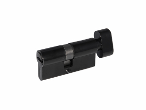 Цилиндровый механизм ZN 60 C BK BLACK (черный) с вертушкой (10/60)