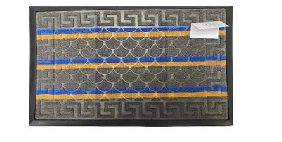 Коврик мультиколор MX1016 0.60*0.90 темно-серый (25)