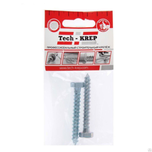 Саморез DIN 571 сантехнический оцинк  8х 70 (2 шт) - пакет