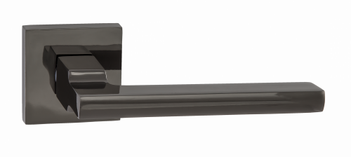 Ручка дверная Puerto 03 "Савоярди", квадр накл, черный никель