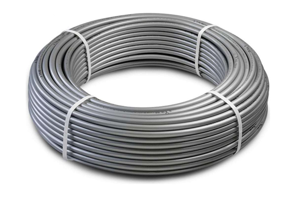 Труба серебристая SDR 7,4 c EVOH 20x2.8 120м PE-Xa (120)(_120_)