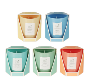 Свеча ароматизированная Home perfume 140гр.NEW GALAXY L'imperatrice, Opium, Light, Million, Tabacco