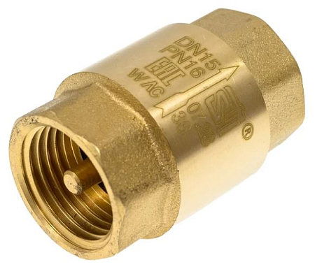 Клапан обратный пружинный STI 15 NEW (латунь)