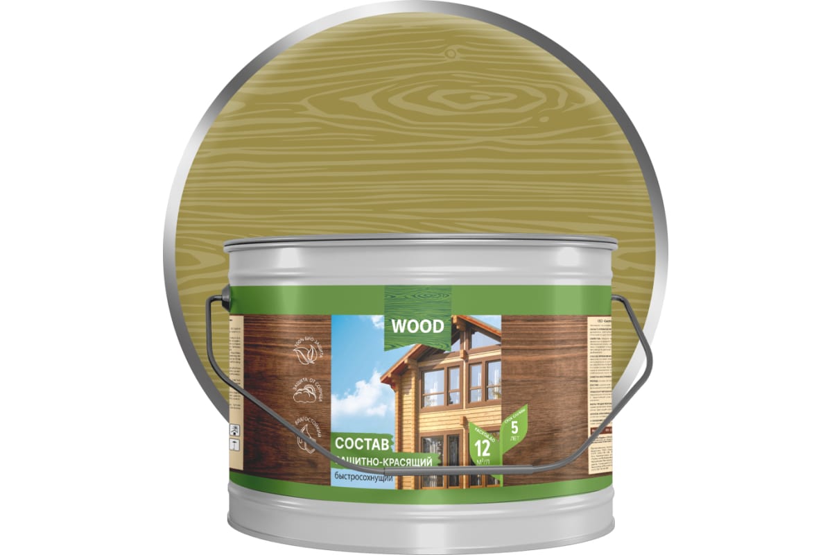 Состав Farbitex Профи Защитно-красящий д/дерева Тик Полуматовый 2,7л (4)