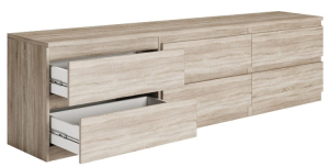 Тумба КАСТОР 6 ящиков RU сонома