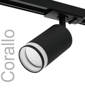 Светильник трековый под лампу GU10 Чёрный CORALLO WOLTA