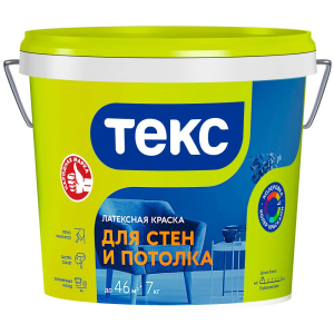 Краска ТЕКС Универсал В/д Интерьерная Белоснежная Матов. 4,5л=7,1кг (1/72)