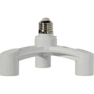 Переходник E27-3xE27, белый (50)
