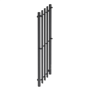Полотенцесушитель элект. Inaro Cascade P120*5*20 профил. скрытый монтаж,таймер, Черный(_1_)