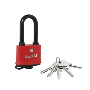 Замок навесной БУЛАТ ДД ВС 1-П47-01 ПЛ всепогодный 5 кл. d=7,9мм (72,6)