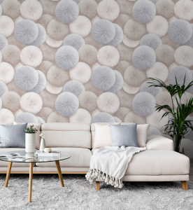 Обои 8992-12 Pompon WallSecret Comfort винил на фл.осн 1,06*10,05 (6)