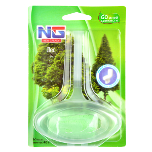 Освежитель для унитаза подвесной NEW GALAXY "Лес" 40гр. 1шт, блистер(__)