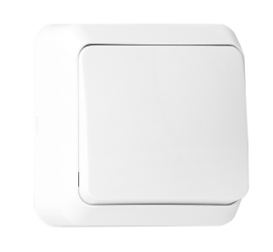 Выключатель Белый 1-клавишный 10А ОП SmartBuy "Юпитер" (10шт)