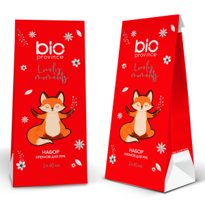 Набор Подарочный BIO PROVINCE:крем для рук питательный+крем для рук увлажняющий,2штх40 мл