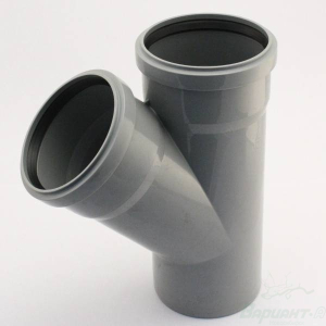 Тройник ПП 110*110*100*45гр. с кольцом (15)