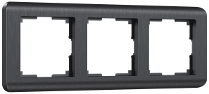 Рамка Stream Графит 3-х местный W0032104 (10)