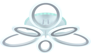 Светильник AU61630/3+3 WH RGB LED Белый 96+7W ПДУ