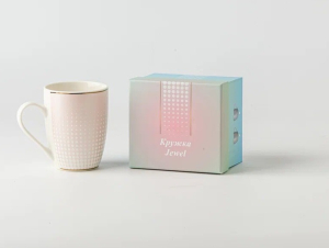 Кружка JEWEL Бархат 340 мл в подарочной упаковке (new bone)