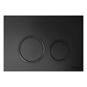 Комплект TECEspring c панелью смыва TECEspring, панель смыва с круглыми кнопками, черный матовый(_1_