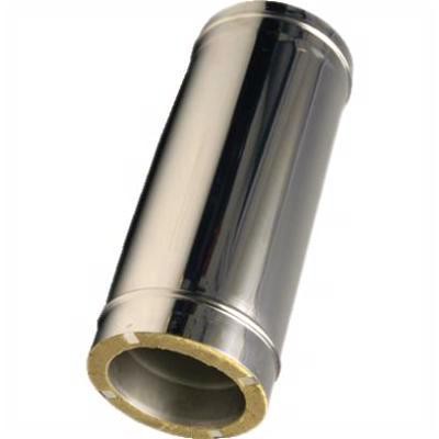 Сэндвич-труба 1,0м, ф 200х280, AISI 439/439, 0,5мм/0,5мм, (К)