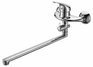 Смеситель CALORIE д/ванны/дивертор встроенный 1033 В03 (L- гусак 35см) (12 шт/кор)